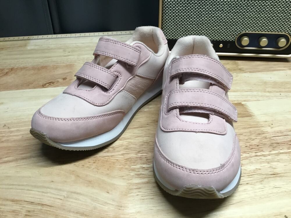 Cat & Jack Sneakers Kids 2 Pink Hook & Loop Low Top Running Athletic Shoes